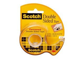 Scotch 136 Double-Sided Permanent Tape 1/2 x 250 inch Dispenser - (100053894)
