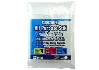 Surebonder All Temperature Mini Glue Stick 4 inch 25-Pack - (1000068669)
