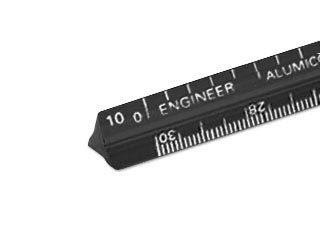 Alumicolor 6 inch Engineering Pocket Scale in Black - (1000012961)