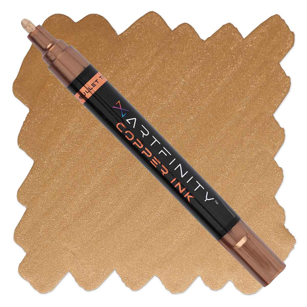 Artfinity Rich Metallic Copper Paint Marker 3 mm Bullet Nib - (91487)