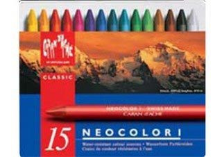 Caran d'Ache Neocolor I Wax Pastel Crayon Set of 15 Colors