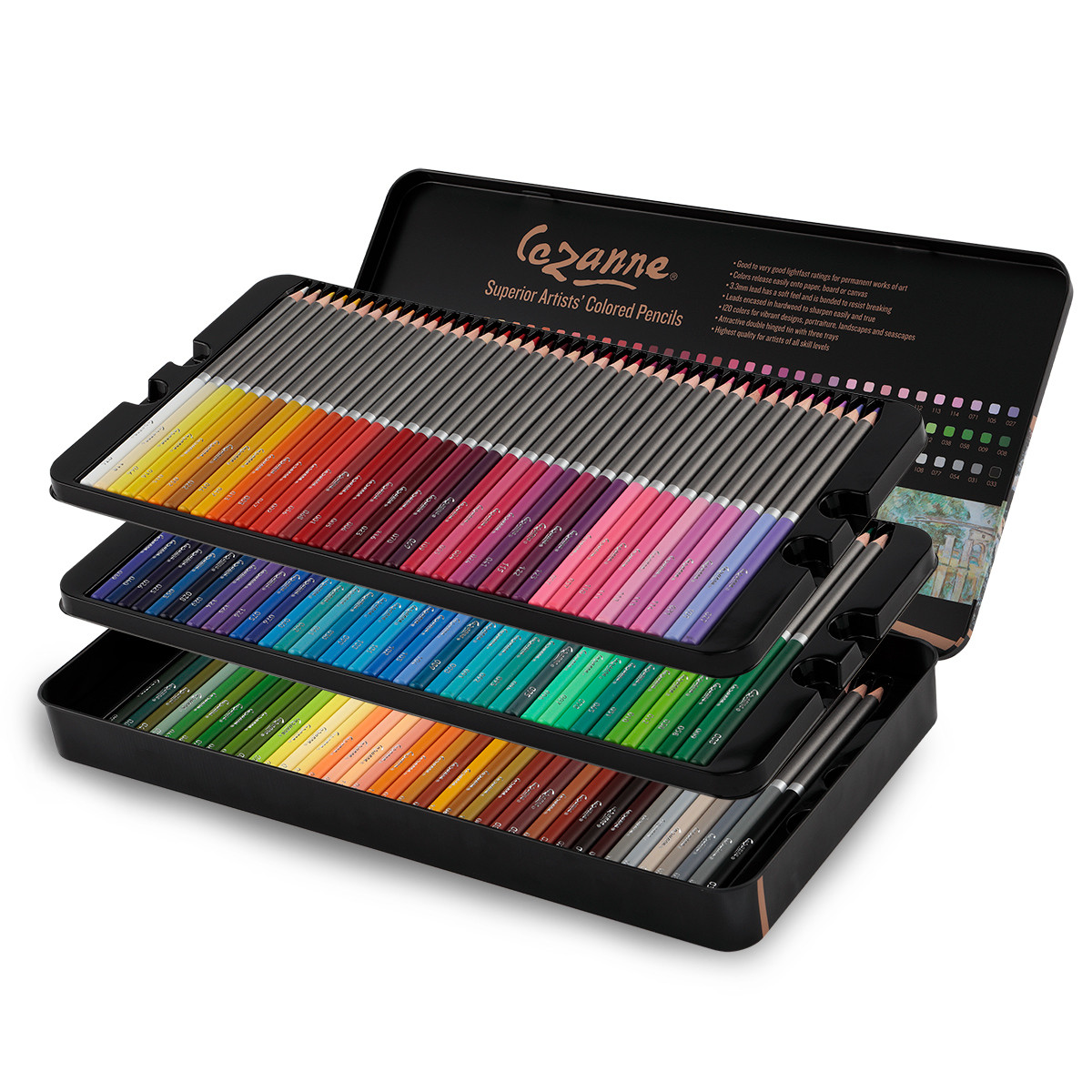 Cezanne Colored Pencil Tin Set of 120 Colors - (90152)