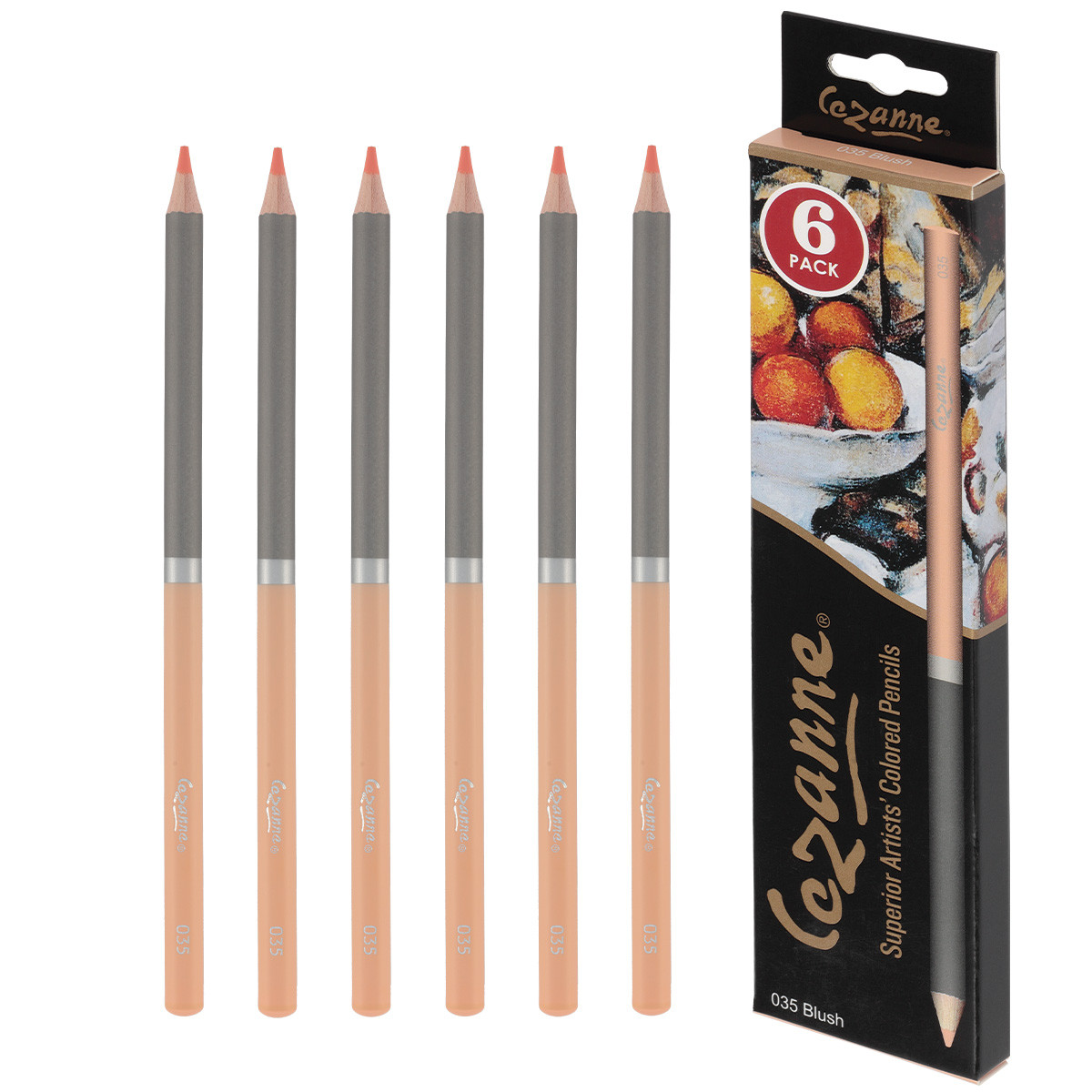 Cezanne Colored Pencils Box of 6 - Blush - (90902)