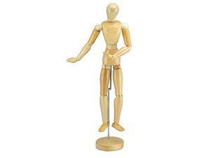 Creative Mark Manikin Female 12 inch Waxed Wood - (46720)
