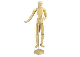 Creative Mark Manikin Female 16 inch Waxed Wood - (13550)