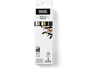 Liquitex Paint Marker Set of 3 Fine Iridescent Colors