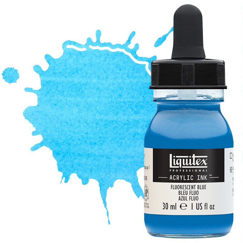 Liquitex Professional Acrylic Ink 30 ml Fluorescent Blue - (200036284)