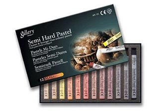 Mungyo Gallery Semi-Hard Pastels Set of 12 Earthtones