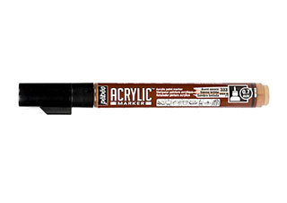 Pebeo .7mm Acrylic Marker Burnt Sienna - (200029480)