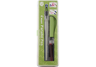 Pilot Parallel Pen 3.8mm with One Black and One Red Ink Cartridge - (1000082931)