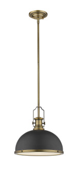 Melange One Light Pendant in Bronze / Heritage Brass (224|725P12-BRZ+HBR)