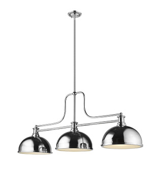 Melange Three Light Billiard in Chrome (224|725-3CH-D12CH)