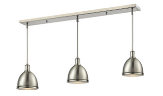 Mason Three Light Linear Chandelier in Brushed Nickel (224|710MP-3BN)