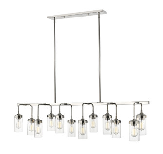 Calliope 12 Light Linear Chandelier in Polished Nickel (224|617-12L-PN)