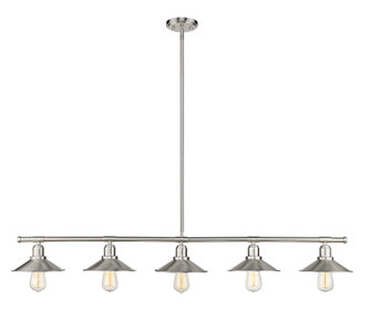 Casa Five Light Linear Chandelier in Brushed Nickel (224|613-5L-BN)