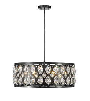 Dealey Six Light Chandelier in Matte Black (224|6010-24MB)