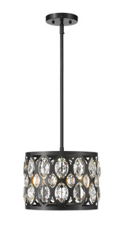 Dealey Three Light Chandelier in Matte Black (224|6010-12MB)