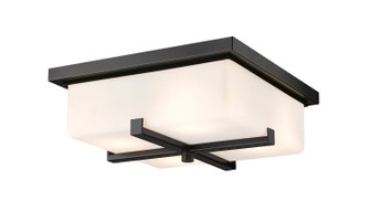 Sana Four Light Outdoor Flush Mount in Black (224|593F-BK)