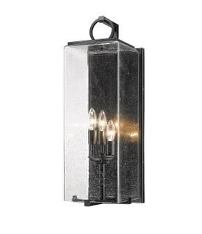 Sana Three Light Outdoor Wall Sconce in Black (224|592B-BK)