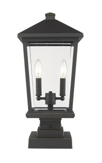 Beacon Two Light Outdoor Pier Mount in Oil Rubbed Bronze (224|568PHBS-SQPM-ORB)