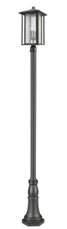 Aspen Three Light Outdoor Post Mounted Fixture in Black (224|554PHXLR-518P-BK)