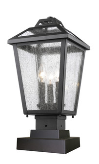 Bayland Three Light Outdoor Pier Mount in Black (224|539PHMS-SQPM-BK)