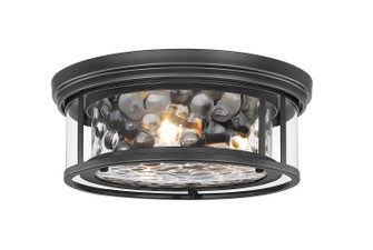 Clarion Three Light Flush Mount in Matte Black (224|493F3-MB)