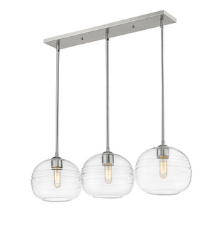Harmony Three Light Linear Chandelier in Brushed Nickel (224|486P10-3L-BN)