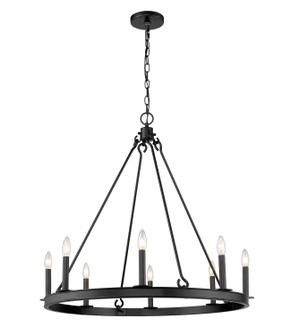 Barclay Eight Light Chandelier in Matte Black (224|482R-8MB)