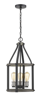 Kirkland Three Light Pendant in Ashen Barnboard (224|472-3P-ABB)