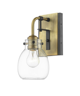 Kraken One Light Wall Sconce in Matte Black / Olde Brass (224|466-1S-MB-OBR)