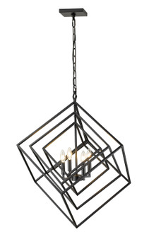 Euclid Four Light Chandelier in Matte Black (224|457-4MB)