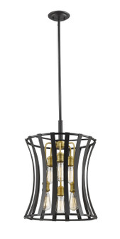 Geist Six Light Pendant in Bronze Gold (224|446-18BZGD)