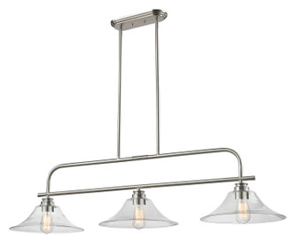 Annora Three Light Billiard in Brushed Nickel (224|428-3B-BN)