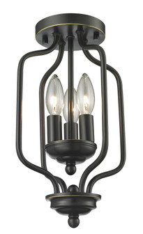 Cardinal Three Light Flush Mount in Olde Bronze (224|414-14)