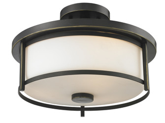 Savannah Two Light Semi Flush Mount in Olde Bronze (224|413SF14)