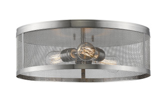 Meshsmith Three Light Flush Mount in Brushed Nickel (224|331F18-BN)