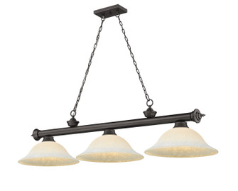 Cordon Three Light Billiard in Bronze (224|2306-3BRZ-WM16)