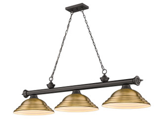 Cordon Three Light Billiard in Bronze (224|2306-3BRZ-SRB)