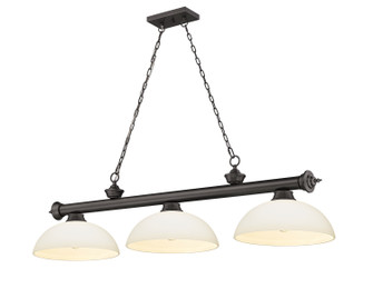 Cordon Three Light Billiard in Bronze (224|2306-3BRZ-DMO14)