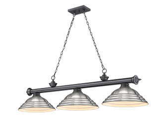 Cordon Three Light Billiard in Bronze Plate (224|2306-3BP-SBN)