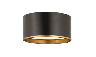 Arlo Two Light Flush Mount in Matte Black / Rubbed Brass (224|2303F2-MB-RB)