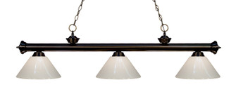 Riviera Three Light Billiard in Bronze (224|200-3BRZ-PWH)