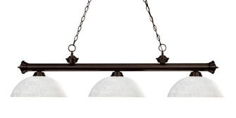 Riviera Three Light Billiard in Bronze (224|200-3BRZ-DWL14)