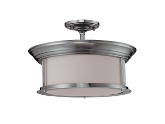 Sonna Three Light Semi Flush Mount in Brushed Nickel (224|2002SF-BN)