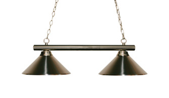 Sharp Shooter Two Light Island Pendant in Brushed Nickel (224|155-2BN-MBN)