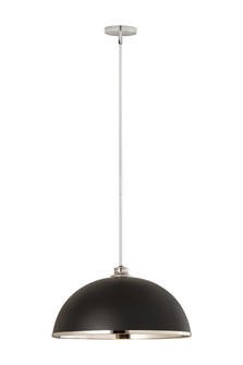 Landry One Light Pendant in Matte Black / Chrome (224|1004P20-MB-CH)