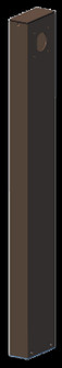 Two Side Post in Dark Bronze (418|WMS-POST2-18)