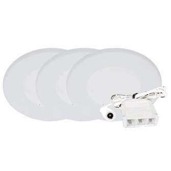 3-Pack Kit Slim Puck Light in White (418|PL12-3KIT-40K-WH)