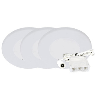 3-Pack Kit Slim Puck Light in White (418|PL12-3KIT-30K-WH)